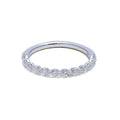 Graceful Radiant 18K Gold + Diamond Band
