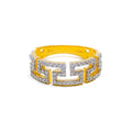 Magnificent Modern 18K Gold + Diamond Band