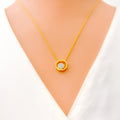 Smart Sophisticated Diamond + 18k Gold Necklace Set 