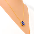 Opulent Star Diamond + 18k Gold Necklace Set 