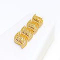 Dazzling Golden Leaf 22k Gold Necklace Set