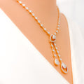 Dazzling Contemporary Diamond + 18k Gold Necklace Set
