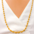 Ornate 22k Gold Tulsi Necklace