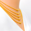 Elegant Extravagant 22K Gold Five Lara Necklace Set