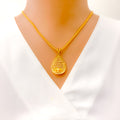 Dapper Drop 22K Gold Pendant Set