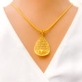 Dapper Drop 22K Gold Pendant Set