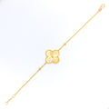 Dazzling Striped 21k Gold Bracelet 