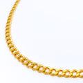 Lightweight Curb Link 22K Gold Chain - 20"