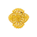 Gorgeous Ornate Bead 22k Gold Ring 