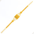 Special Square Three Chain 22k Gold Bracelet