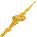 Radiant Round Floral 22k Gold Bracelet 