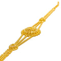 Majestic Dazzling Floral 22k Gold Bracelet 