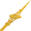 Delicate Diamond-Shaped 22k Gold Bracelet 