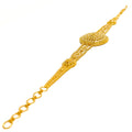 Intricate Reflective Beaded 22k Gold Bracelet 