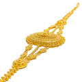 Magnificent Three Chain Oval 22k Gold Bracelet 