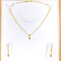 Shimmering Faceted Orb 22K Gold Necklace Set