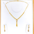 Charming Layered Heart 22K Gold Necklace Set