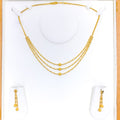 Sparkling Posh 22K Gold Three Lara Necklace Set