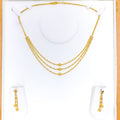 Sparkling Posh 22K Gold Three Lara Necklace Set