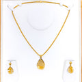 Dapper Drop 22K Gold Pendant Set