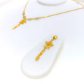 flower-fashionable-22k-gold-necklace-set