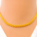 Fine Beaded 21K Gold Rope Chain - 16"