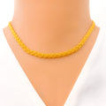 Fine Beaded 21K Gold Rope Chain - 16"