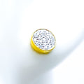 Radiant Pave Setting 18K Gold + Diamond Earrings