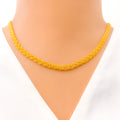 Fancy Plait 21K Gold Rope Chain - 20"