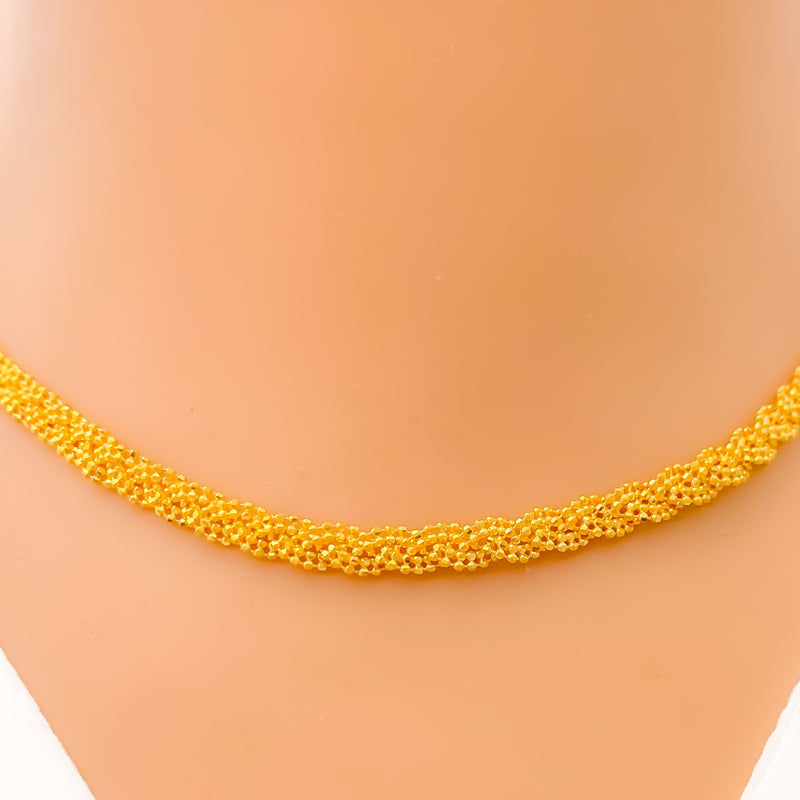 Dapper Decorative 21K Gold Rope Chain - 16"