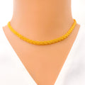 Dapper Decorative 21K Gold Rope Chain - 16"