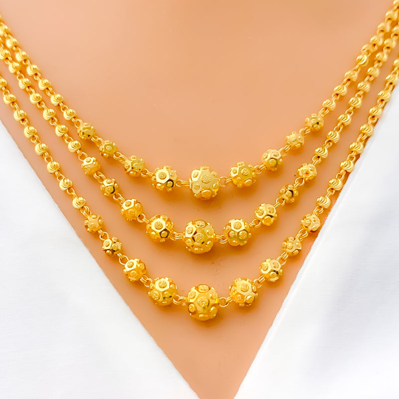 shimmering-triple-lara-22k-gold-necklace-set