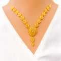 Dressy Heart 5-Piece 21k Gold Necklace Set