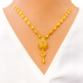 Sparkling 5-Piece 21k Gold Drop Necklace Set