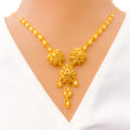 Elongated Marquise Flower 5-Piece 21k Gold Necklace Set