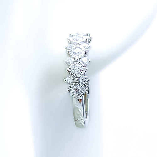 Eternal Radiant Glam 18K Gold + Diamond Bali Earrings 