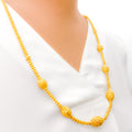 Sparkling Netted Marquise 22k Gold Necklace 