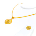 Gleaming Versatile 22K Gold Pendant Set