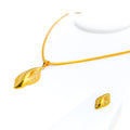 Captivating Chic 22K Gold Pendant Set