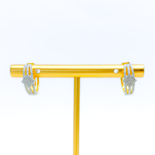 Couture Captivating 18K Gold + Diamond Bali Earrings 