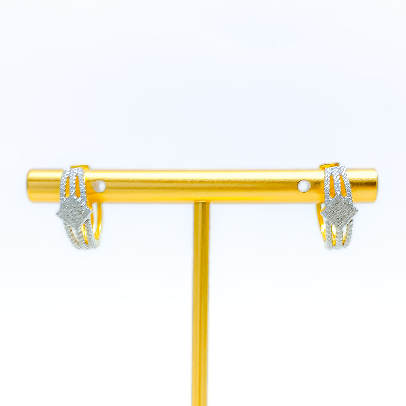 Couture Captivating 18K Gold + Diamond Bali Earrings 