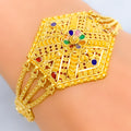 multi-color-elegant-22k-gold-medium-statement-bracelet