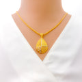 charming-two-tone-22k-gold-pendant-set