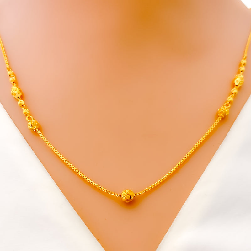 Charming Chic 22k Gold Necklace 