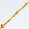 Stylish Brilliant 22K Gold Bracelet