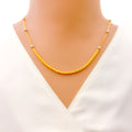 Dressy Shimmering 22k Gold Necklace 