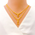 High Finish Dual Layered 22k Gold Necklace 