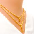 High Finish Dual Layered 22k Gold Necklace 