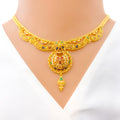 Traditional Meenakari 22k Gold Necklace Set 