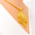Elevated Magnificent Lavish 22k Gold Pendant Set 